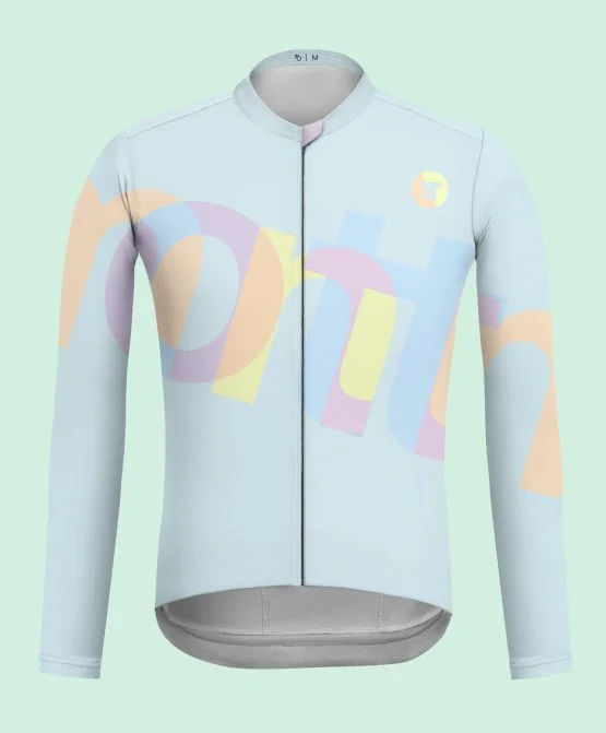 Men's Jersey - sun protection long sleeve -Cyclone Overlay